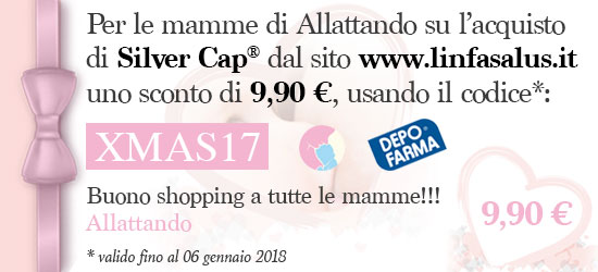 codice sconto coppette in argento allattamento