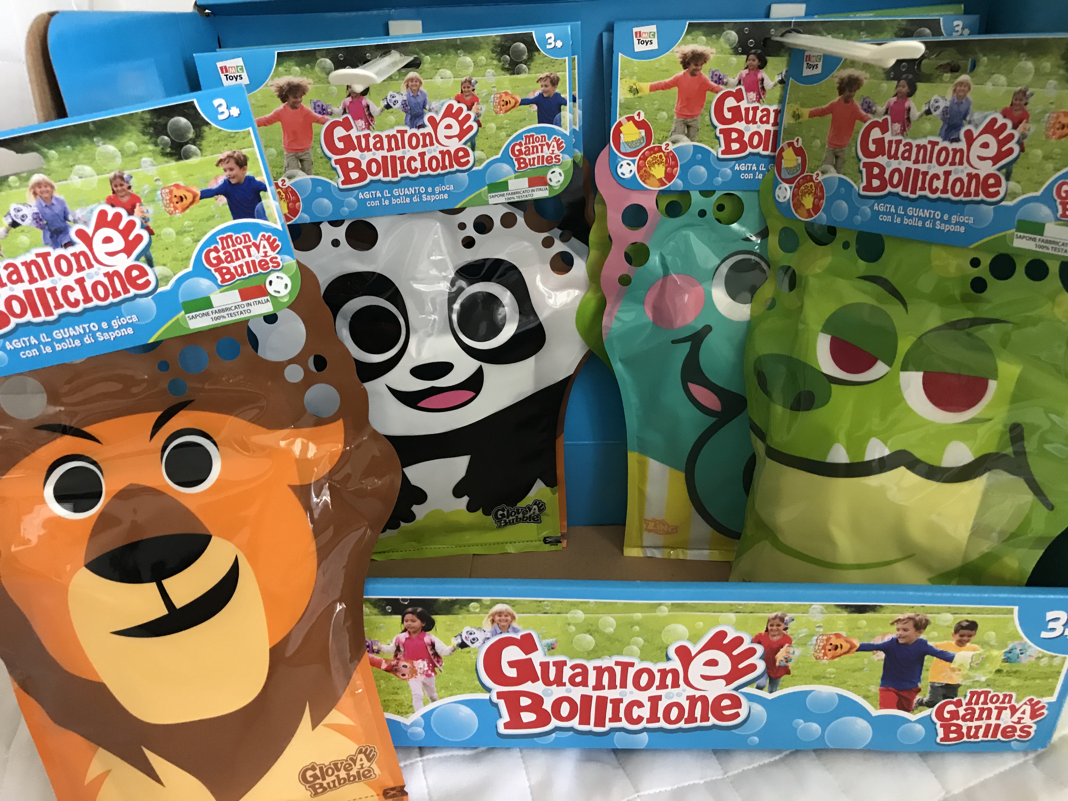 bolle di sapone guantone bollicione